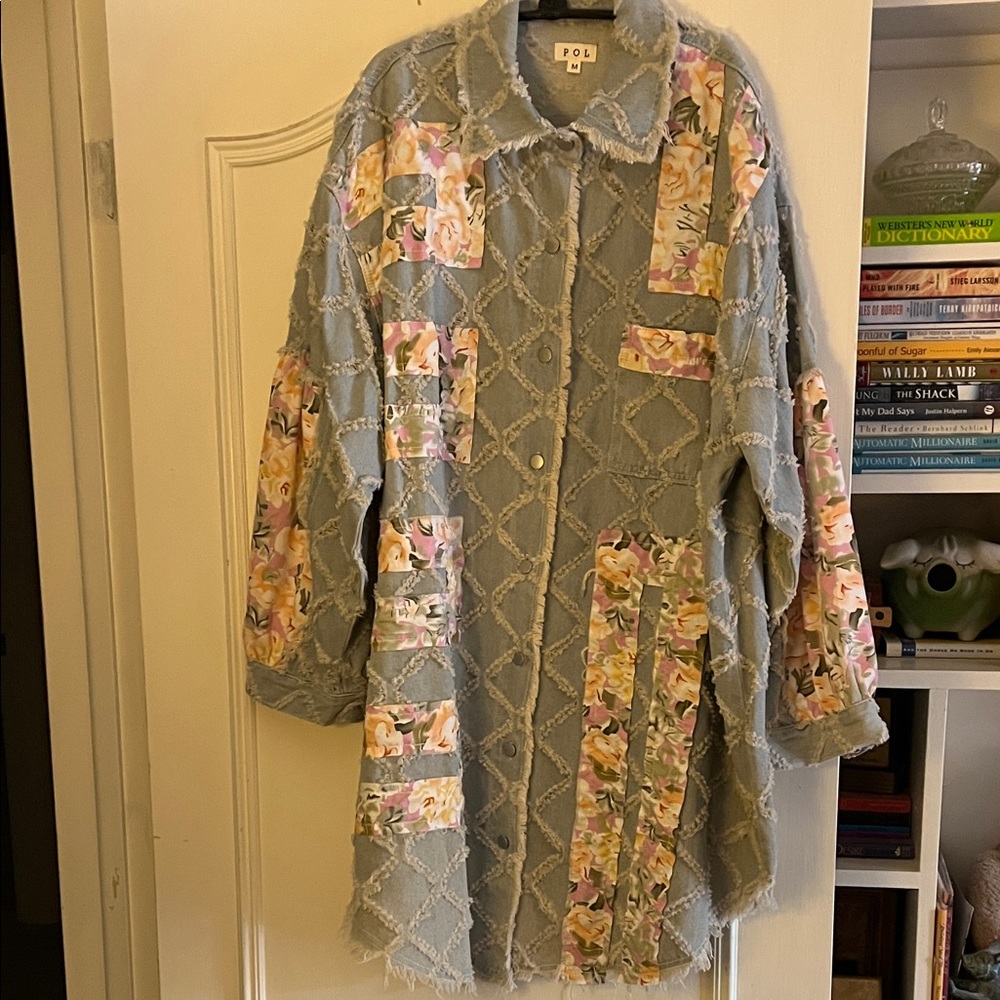 Floral Patchwork Denim Jacket